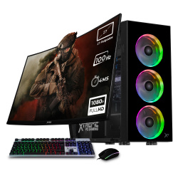 Computadora Xtreme PC Gaming CM-05709, Intel Core i9-12900, 32GB, 1TB SSD, Wi-Fi, Windows 11 Prueba + Teclado/Mouse/Monitor de 27