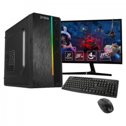 Computadora Gamer Xtreme PC Gaming CM-05469, Intel Pentinum Silver J5040 3.20GHz, 16GB, 2TB + 250GB SSD, Windows 10 Prueba, Negro ― Incluye Monitor 27