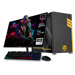 Computadora Gamer Xtreme PC Gaming CM-05498, AMD Ryzen 5 5500, NVIDIA GeForce RTX 4060, 16GB, 1TB SSD, Wi-Fi, Windows 10 Prueba + Teclado/Mouse/Monitor de 24