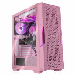 Computadora Gamer Xtreme PC Gaming CM-60426, Intel Core i7-11700KF 3.60GHz, 32GB, 2TB HDD + 500GB SSD, Wi-Fi, NVIDIA GeForce RTX 4060, Windows 10 Prueba, Rosa Starker Air 