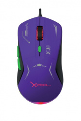 Mouse Gamer XZEAL Óptico XZ-401, Inalámbrico, USB-A, 7200DPI, Morado 