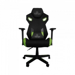 Yeyian Silla Gamer Drakkar, hasta 150Kg, Negro/Verde 