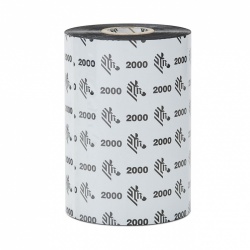 Cinta Zebra Ribbon Wax 2000, 3.27'' x 83mm, 450 Metros, 1 Pieza 