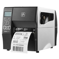 Zebra ZT230, Impresora de Etiquetas, Transferencia Térmica, 203 x 203DPI, Serial, USB 2.0, Cutter con Bandeja de Captura, Negro/Blanco — Requiere Cinta de Impresión 