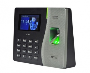 ZKTeco Control de Acceso y Asistencia Biométrico K20+, 1.000 Tarjetas/1.000 Huellas, USB 