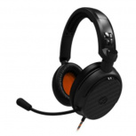 4gamers Audífonos Gamer C6-100-4G para PS4/Xbox One/Nintendo Switch/Smartphone, Alámbrico, 3.5mm, Negro/Naranja