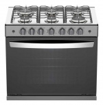 Acros Estufa y Horno de Gas 30" ABR4120G, 6 Quemadores, Titanio