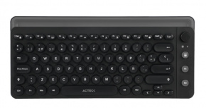 Teclado Acteck Uny Comp TI685 TKL, Inalámbrico, Bluetooth/USB, Negro (Español)