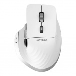 Mouse Ergonómico Acteck Óptico Virtuos Pro MI780, Inalámbrico, Bluetooth/USB-C, 3000DPI, Blanco