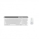 Kit de Teclado y Mouse Acteck Creator Virtuos Silk MK720, Inalámbrico, Bluetooth, Blanco (Español)