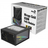 Fuente de Poder Aerocool Mirage 80 PLUS Gold, 20+4 pin ATX, 120mm, 850W