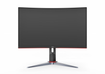 Monitor Gamer Curvo AOC CQ32G2S LED 32", UltraWide Full HD, FreeSync, 165Hz, HDMI, Negro/Rojo