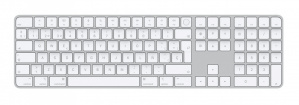 Apple Teclado Magic MK2C3E/A, Inalámbrico, USB/Bluetooth, Plata/Blanco (Español)