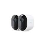 Arlo Kit Cámara Smart WiFi Bullet IR para Interiores/Exteriores Pro 4 Spotlight, Inalámbrico, 2560 x 1440 Pixeles, Día/Noche