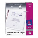 Avery Protector de Hojas Básicos, Tamaño Carta, Semi-Transparente, 100 Piezas