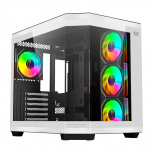 GabineteBalamRushTankSuper9600TBconVentanaRGB,Midi-Tower,ATX/Micro-ATX/ITX,USB3.0/2.0,sinFuente,4VentiladoresInstalados,Blanco/Negro