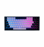 Teclado Gamer Batauro Boskar RGB 60%, Teclado Mecánico, Switch Gateron Red, Alámbrico/Inalámbrico, Negro/Blanco (Español)