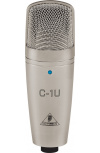 Behringer Micrófono Condensador C-1U, Alámbrico, Plata