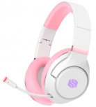 Binden Audífonos Gamer Dark Candy con Micrófono, Bluetooth, Alámbrico/Inalámbrico, 1.5 Metros, USB, Blanco/Rosa