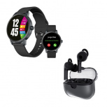 Binden Smartwatch ERA One Lite, Touch, Bluetooth, Android/iOS, Negro - Incluye Audífonos One Pods Negro