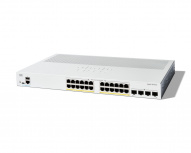 Switch Cisco Gigabit Ethernet Catalyst 1300, 24 Puertos PoE+ 10/100/1000Mbps + 4 Puertos SFP, 195W, 56 Gbit/s, 16000 Entradas - Administrable