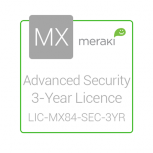 Cisco Meraki Licencia de Seguridad Avanzada y Soporte, 1 Licencia, 3 Años, para MX84