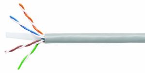 ROLLO DE 305 METROS CABLE UTP CAT 6 DE 04 PARES X 24 AWG, LSZH-1, COLOR  BLANCO, MARCA AMP/COMMSCOPE – DCG TEC