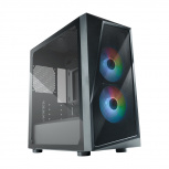 Gabinete Cooler Master CMP 320 con Ventana, Mini-Tower, Micro ATX/Mini-ITX, USB 3.2, sin Fuente, 2 Ventiladores ARGB Instalados, Negro