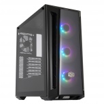 Gabinete Cooler Master MasterBox MB520 ARGB con Ventana, Midi-Tower, ATX/EATX/Micro ATX/Mini-ITX/SSI CEB, USB 3.2, sin Fuente, 4 Ventiladores Instalados (3x ARGB), Negro