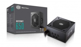 Fuente de Poder Cooler Master MasterWatt 650 80 PLUS Bronze, 24-pin ATX, 120mm, 650W