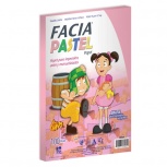 Copamex Papel Facia Pastel 75g/m², 100 Hojas de Tamaño Carta, Color Cereza/Rosa