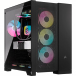 Gabinete Corsair 6500D AIRFLOW con Ventana, Midi Tower, ATX, USB 3.1, sin Fuente, sin Ventiladores Instalados, Negro