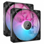 Ventilador Corsair iCUE LINK RX140 RGB, 140mm, 300 - 1700RPM, Negro - 2 Piezas