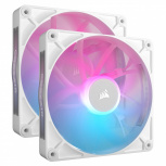 Ventilador Corsair iCUE LINK RX140 RGB, 140mm, 300 RPM - 1700RPM, Blanco - 2 Piezas