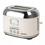 Daewoo Tostador Retro DST-6584, 2 Rebanadas, 1000W, Marfil