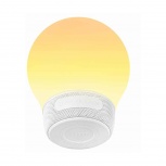 Divoom Smart Bocina Portátil AuraBulb con Lámpara, Bluetooth, Inalámbrico, 5W RMS, Blanco