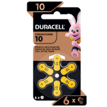 Duracell Pila Auditiva 10, 6 Piezas