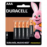 Duracell Pila Alcalina AAA, 5 Piezas