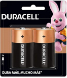 Duracell Pila Alcalina D, 1.5V, 2 Piezas