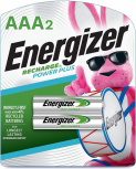 Energizer Pila Recargable AAA, 1.2V, 2 Piezas