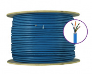 Enson Bobina de Cable de Cobre Cat6A UTP, 305 Metros, Azul