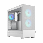 Gabinete Fractal Design Pop Air con Ventana RGB, ATX, Mini-ITX/ATX/Micro-ATX, USB 3.0, sin Fuente, Blanco