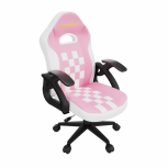 Gamdias Silla Gamer ZELUS E2 Mini, hasta 90kg, Blanco/Rosa