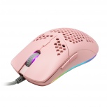 Mouse Gamer Game Factor Óptico MOG601, Alámbrico, USB A, 32.000DPI, Rosa