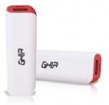 Cargador Portátil Ghia Power Bank Volta GAC-016, 2000mAh, Rojo/Blanco