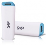 Cargador Portátil Ghia Power Bank Volta GAC-020, 2000mAh, Azul/Blanco