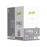 Ghia Bobina de Cable Cat5e UTP 4 Pares, 305 Metros, Gris