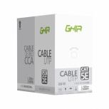 Ghia Bobina de Cable Cat5e UTP 4 Pares, 305m, Blanco