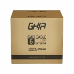 Ghia Bobina de Cable Cat6 UTP, 305 Metros, Negro