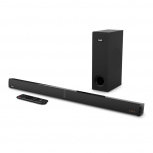 Ghia Barra de Sonido con Subwoofer GSB-014, Bluetooth, Inalámbrico, 2.1 Canales, 100W RMS, USB, Negro